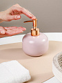 Дозатор для жидкого мыла, керамика, 10.1х13.6 см, розовый, CE2460EA-LD