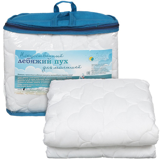 Одеяло детское 105х140 см, волокно полиэфирное, чехол 100% хлопок, кант, Сказка На Ночь