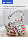 Чайник сталь, эмалированное покрытие, 2.5 л, Daniks, Ягоды, индукция - фото 2