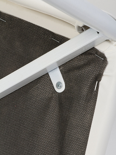 Стул 400х360х460 мм, белый на белом матовом, сиденье квадратное, на металлических ножках, Джокер NEO