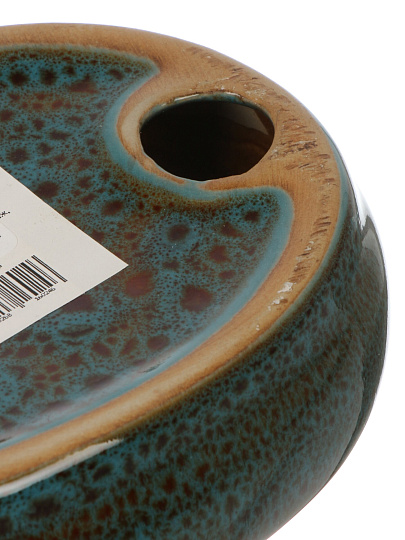 Мыльница настольная, керамика, графит глянцевый, Y4-9876