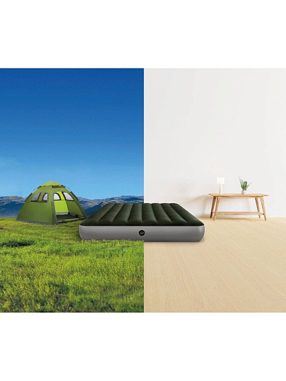 Матрас надувной Intex, 191х137х25 см, 64108, без насоса, флокированный, 273 кг