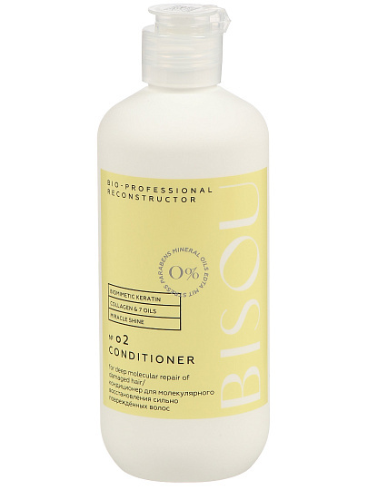 Бальзам-кондиционер Bisou, Reconstructor, Восстанавливающий, для поврежд волос, 285 мл