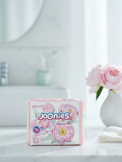 Прокладки женские Joonies, Luxe, дневные, 10 шт, ультракороткие