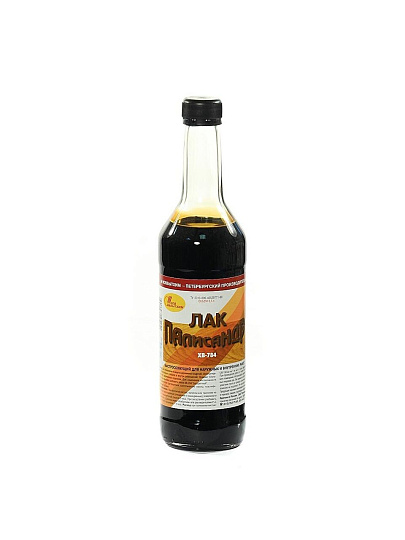 Лак НовБытХим, ХВ-784, полуглянцевый, перхлорвиниловый, палисандр, для внутренних и наружных работ, 0.5 л