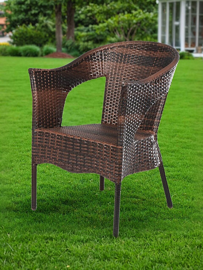 Мебель садовая Тиффани, стол, 60х60х67 см, 2 кресла, 100 кг, кресло - 68х60х78 см, C010056