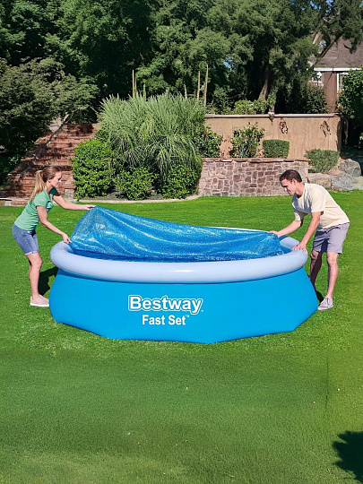 Тент 289 см, круглый, для всех типов бассейнов, для бассейнов 305 см, Bestway, 58241