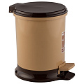 Ведро для мусора пластик, 11 л, цилиндрическое, педаль, Элластик-Пласт, Sтилъ, 1439 - фото 8