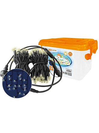 Гирлянда 152 лампы, 2х1 м, 1 режим, Бахрома, TDM Electric, свет белый, черная, на улице/в помещении, сетевая, светодиодная, 2700К, последовательное подключение, IP65, 250В, SQ0361-0064