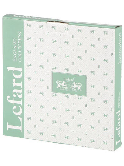 Набор тарелок обеденный, фарфор, 2 шт, 26 см, круглый, Inspiration Золотой цветок, Lefard, 422-120, белый