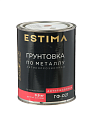 Грунтовка алкидная, Estima, ГФ-021, для внутренних работ, красно-коричневая, 0.9 кг - фото 2