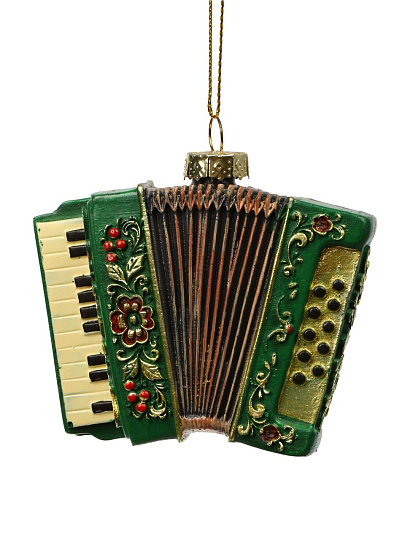 Елочная игрушка Lefard, Аккордеон, 8.3х3х7 см, полистоун, 146-2402-11