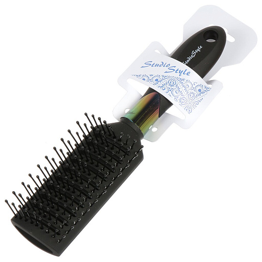 Расческа для волос, укладочная, черная, 55х250х50 мм, Studio style, 45912-4460