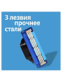 Станок для бритья Gillette, Mach3 Turbo 3D Red, для мужчин, 3 лезвия, 2 сменные кассеты - фото 5