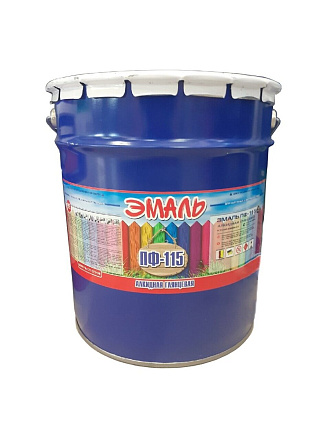 Эмаль Zabor, ПФ-115 Пром, алкидная, глянцевая, зеленая, 20 кг