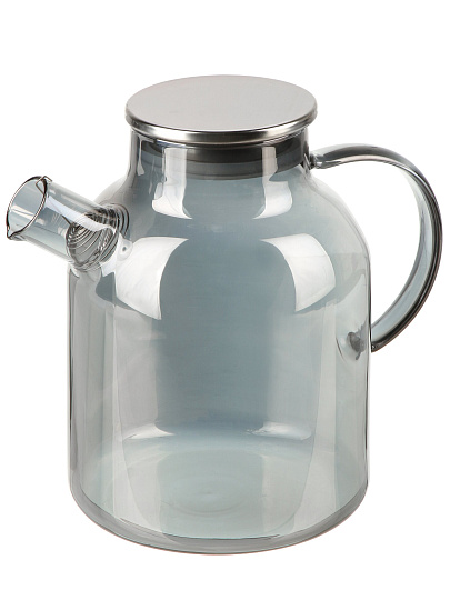 Чайник заварочный стекло, 1.8 л, с ситечком, Satoshi, Графит, 850-266