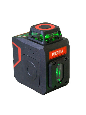 Построитель лазерный, 1.5/5 мм/м, 30 м, самовыравнивание, Ресанта, Green, 61/10/531