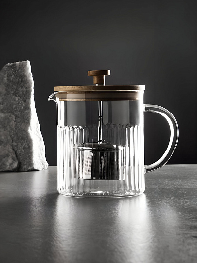 Чайник заварочный стекло, 1.2 л, с ситечком, BY Collection, Teya, 850-235