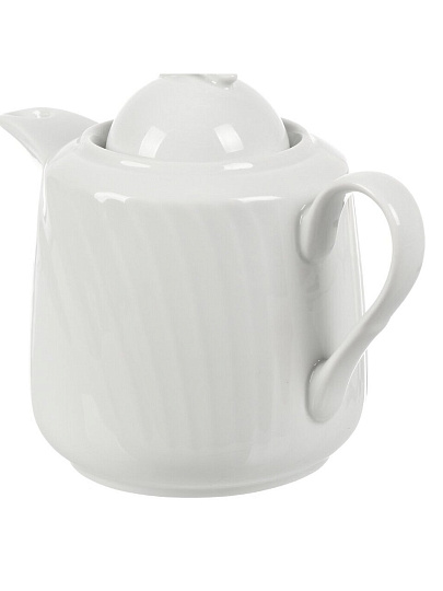 Чайник заварочный фарфор, 1 л, Добрушский фарфоровый завод, Голубка, Белье, 6С0109Ф34