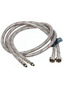 Подводка для воды М10-1/2&amp;quot;х1.2 м, пара, сталь, полимер, Stemix