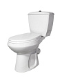 Унитаз-компакт Оскольская керамика, Элисса-Антивсплеск, косой выпуск, пластиковое сиденье, 1 режим