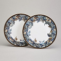 Набор тарелок обеденный, фарфор, 2 шт, 25.5 см, круглый, Art Collection, Lefard, 590-691