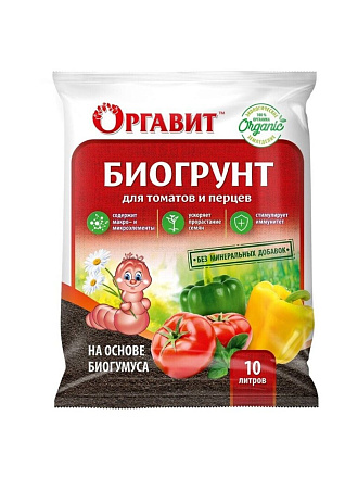 Грунт для томатов и перцев, 10 л, Оргавит