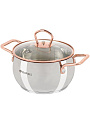Кастрюля нержавеющая сталь, 1.8 л, крышка стекло, Daniks, Карлин, GS-01332G-16, серебристая, индукция - фото 10