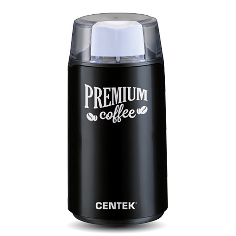 Кофемолка Centek, CT-1360, 250 Вт, 45 г, черная, прозрачная крышка