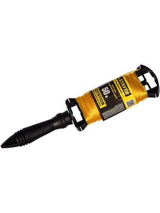 Шнур для строительных работ, нейлон, диаметр 1.4 мм, на катушке, 50 м, Stayer, 2-06411-050