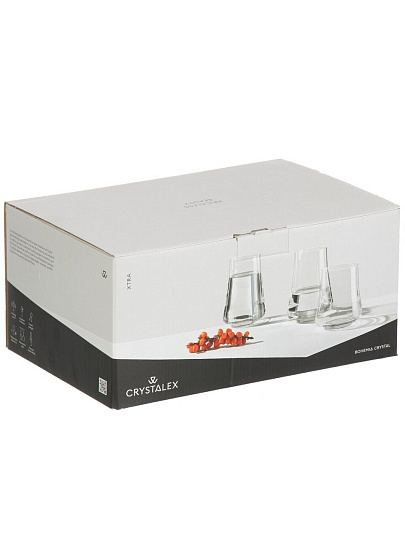 Стакан 400 мл, стекло, 6 шт, Bohemia, Xtra, для воды, фиолетовый люстр, 23023/90397/400