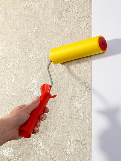 Валик прижимной для обоев, Bartex, резина, 150 мм, с бюгелем, 0912002