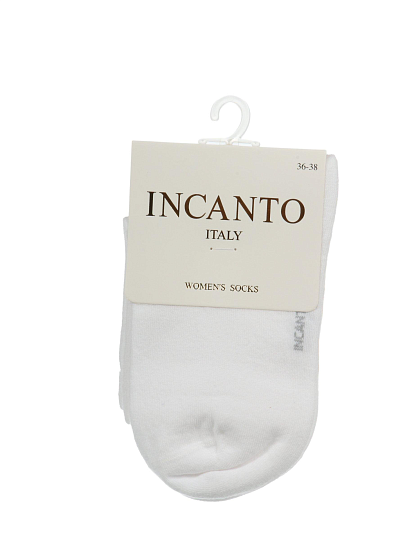 Носки для женщин, хлопок, Incanto, белые, 36-38, IBD733004