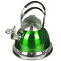 Чайник из нержавеющей стали Daniks MSY-022 зеленый со свистком, 3.5 л - фото 3