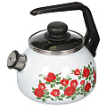 Чайник эмалированный СтальЭмаль Сиеста 4с210я со свистком, 2 л