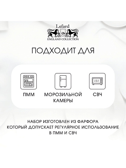 Тарелка обеденная, фарфор, 2 шт, 23 см, круглая, Irises, Lefard, 590-349