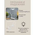 Светильник настольный на прищепке, с USB, белый, абажур белый, YT-DT-083 - фото 9