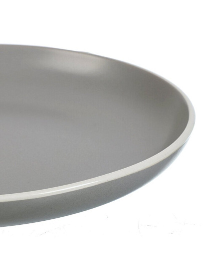 Сервиз столовый керамика, 16 предметов, на 4 персоны, B010859, светло-серый