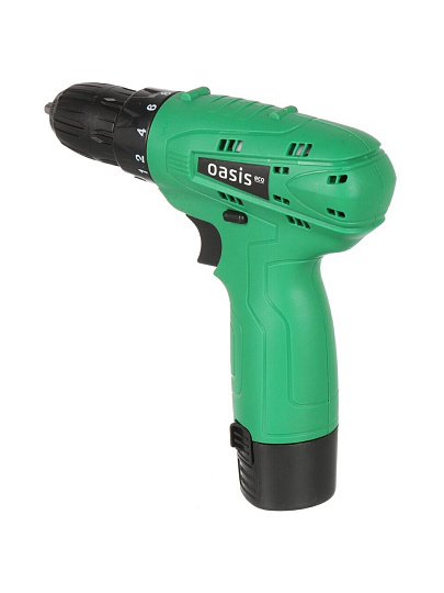Дрель-шуруповерт аккумуляторный, Oasis, 12 В, быстрозажимной патрон, 1 скорость, 1x1.5Ач, коробка, Eco AS-12V