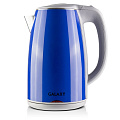Чайник электрический Galaxy Line, GL 0307, синий, 1.7 л, 2000 Вт, скрытый нагревательный элемент, металл