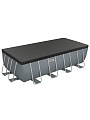 Бассейн каркасный Bestway, 488х244х122 см, Power Steel Rectangular, 56670BW, фильтр-насос, лестница, тент, 11532 л - фото 10