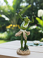 Фигурка декоративная полистоун, Танцующая лягушка, 24.5 см, Y4-9101 - фото 4