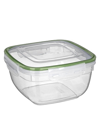 Контейнер пищевой пластик, 1.5 л, 17.5х17.5х10 см, IDIland, Lock, 231111801/00