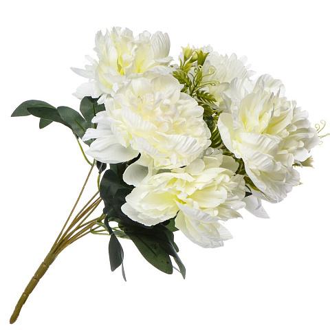 Цветок искусственный Пион, 43 см, белый, Y4-6951