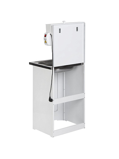 Умывальник металл, с водонагревателем, с мойкой, нержавеющая сталь, 17 л, белый