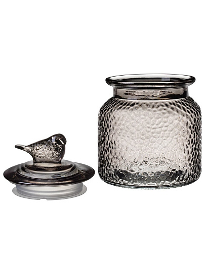 Банка для сыпучих продуктов, стекло, 0.65 л, с крышкой, Lefard, Garden Grey, 172-188