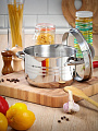 Кастрюля нержавеющая сталь, 3.9 л, крышка стекло, Daniks, Нара, GS-01413HY-20CA-2, серебристая, индукция - фото 9