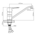 Смеситель для кухни, BOOU, с картриджем, B8282-14 - фото 5