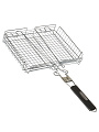 Решетка барбекю 310х240х55 мм, Гурман, хром, рукоятка резина, складная, 11100002-1(31-24) - фото 4