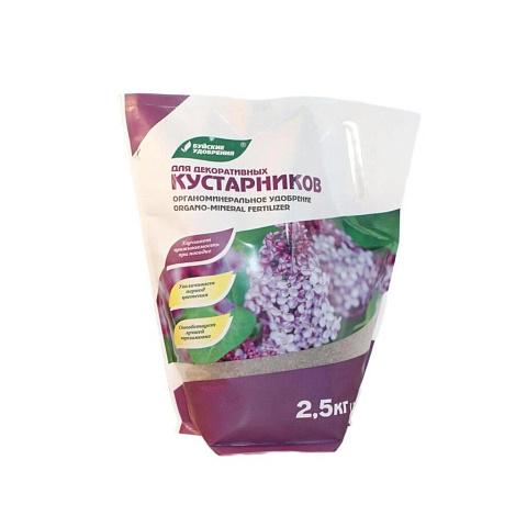 Удобрение для декоративных кустарников, органоминеральное, 2.5 кг, БХЗ